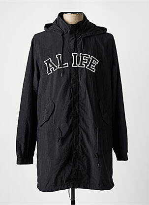 Parka manches longues a capuche noir ALIFE homme