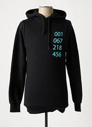 Sweat-shirt à capuche stretch manches longues noir TEALER femme