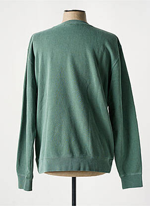 Sweat-shirt maille semi-opaque manches longues vert PIZZA SKATEBOARD homme