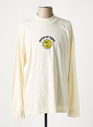 T-shirt coupe cintrée manches longues beige LAZY OAF homme