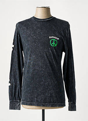 T-shirt coupe cintrée manches longues gris RIPNDIP homme