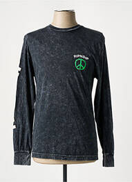 T-shirt coupe cintrée manches longues gris RIPNDIP homme