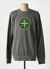 Sweat-shirt gris PIZZA SKATEBOARD pour homme seconde vue