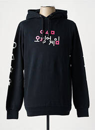 Sweat-shirt à capuche sérigraphie floquée manches longues bleu CITADIUM homme
