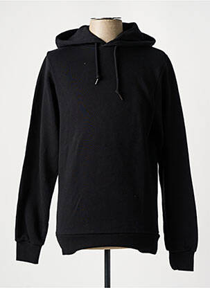 Sweat-shirt à capuche sérigraphie floquée manches longues noir CITADIUM homme