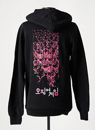 Sweat-shirt à capuche sérigraphie floquée manches longues noir CITADIUM homme