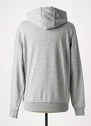Sweat-shirt à capuche poches manches longues gris NEW ERA homme