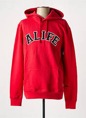 Sweat-shirt à capuche rouge ALIFE pour homme seconde vue