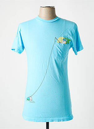 T-shirt coupe cintrée manches courtes bleu RIPNDIP homme