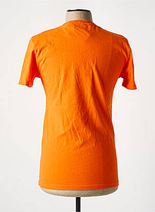 T-shirt coupe cintrée manches courtes orange SUPERDRY homme