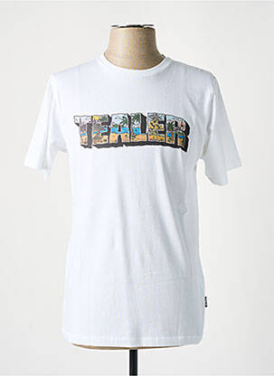 T-shirt coupe droite manches courtes blanc TEALER homme