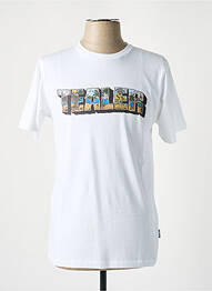 T-shirt coupe droite manches courtes blanc TEALER homme