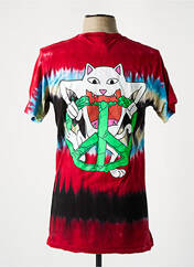 T-shirt rouge RIPNDIP pour homme seconde vue