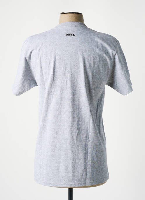 T-shirt gris OBEY pour homme