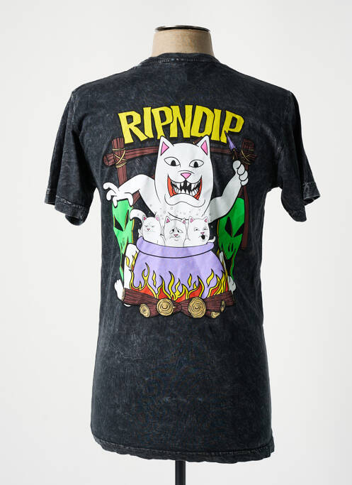 T-shirt gris RIPNDIP pour homme