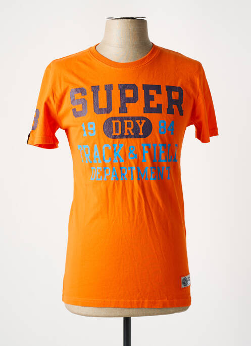 T-shirt orange SUPERDRY pour homme