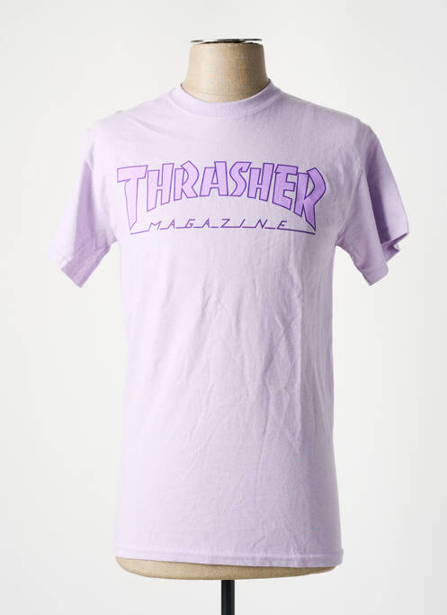 T-shirt violet THRASHER pour homme