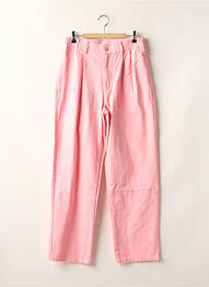 Jean coupe mom tissage brut taille haute rose LAZY OAF femme