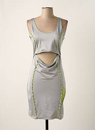 Robe mi-longue sans manche sans manche gris DAILY PAPER femme