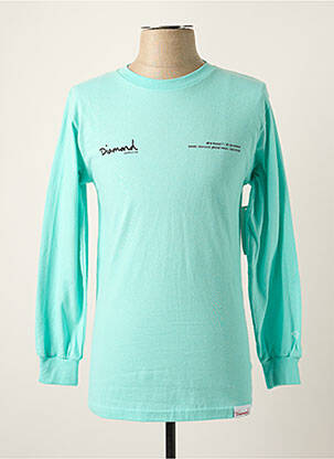 T-shirt coupe cintrée manches longues vert DIAMOND homme