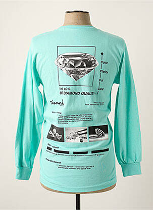 T-shirt coupe cintrée manches longues vert DIAMOND homme