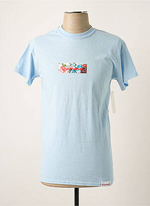 T-shirt coupe cintrée manches courtes bleu DIAMOND homme
