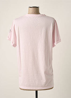 T-shirt coupe droite manches courtes rose ECOALF femme