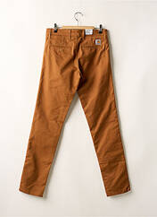 Pantalon chino marron CARHARTT pour homme seconde vue