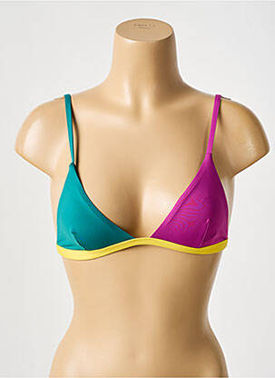 Haut de maillot de bain stretch haut triangles violet BOBO CHOSES femme