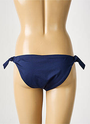 Bas de maillot de bain effet matière satinée bikini bleu BOBO CHOSES femme