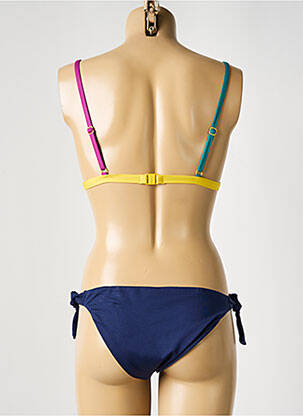 Maillot de bain 2 pièces stretch haut triangles bleu BOBO CHOSES femme