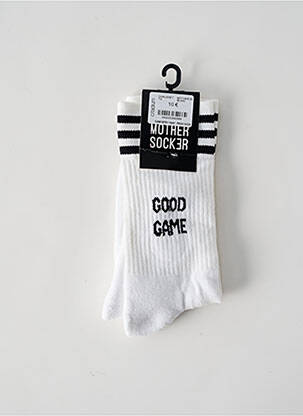 Chaussettes blanc MOTHER SOCKER pour femme