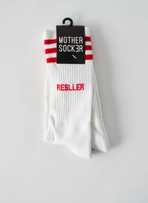 Chaussettes blanc MOTHER SOCKER pour femme