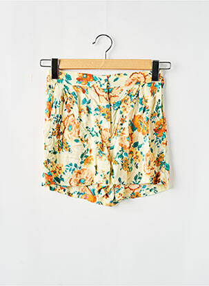 Short taille à pinces taille haute jaune ZARA femme