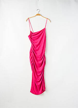 Robe longue doublure fines bretelles rose MONKI femme
