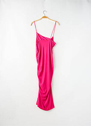 Robe longue doublure fines bretelles rose MONKI femme