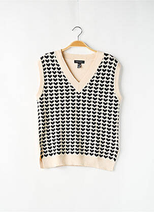 Pull beige NEW LOOK pour femme