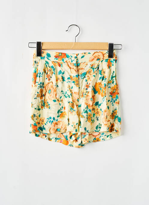 Short taille à pinces taille haute jaune ZARA femme