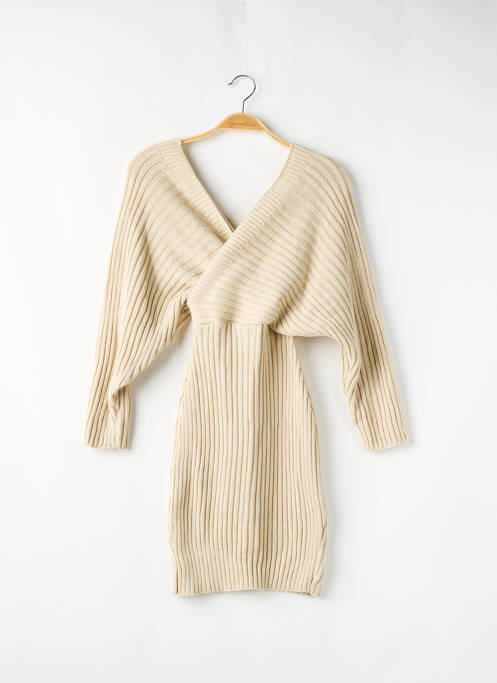 Robe pull beige BOOHOO pour femme