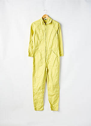 Combi-pantalon col chemisier manches longues jaune GALERIES LAFAYETTE femme