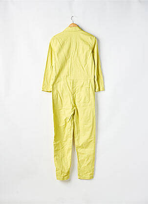 Combi-pantalon col chemisier manches longues jaune GALERIES LAFAYETTE femme