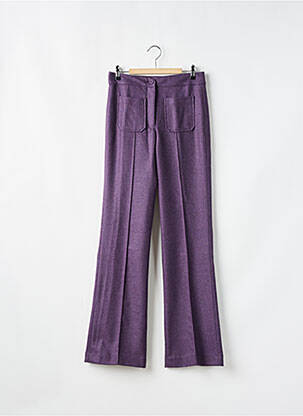 Pantalon flare taille normale taille normale violet PRINT STORIES BY SOI femme