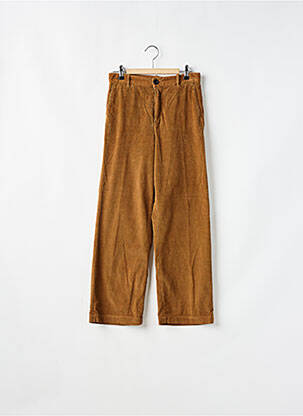 Pantalon droit taille haute taille haute marron LEON & HARPER femme