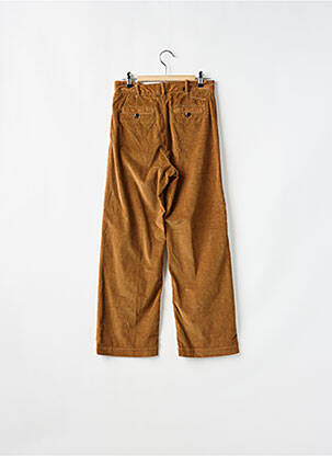 Pantalon droit taille haute taille haute marron LEON & HARPER femme
