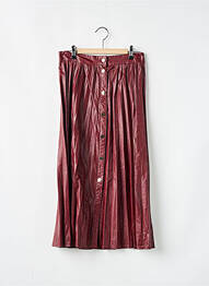 Jupe mi-longue coupe évasée rouge ZARA femme