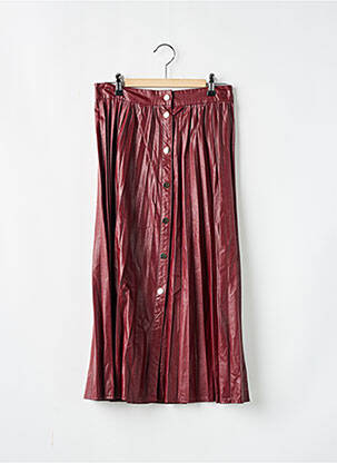 Jupe mi-longue coupe évasée rouge ZARA femme