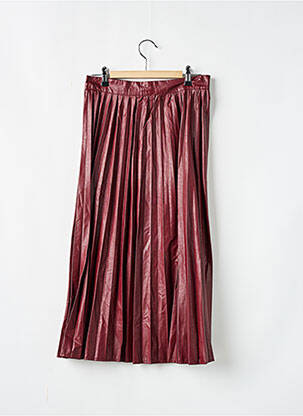 Jupe mi-longue coupe évasée rouge ZARA femme