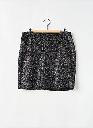 Jupe courte taille haute noir MONOPRIX femme