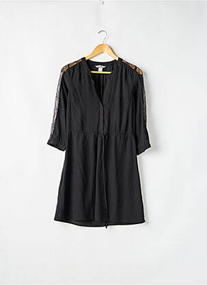 Robe courte manches 3/4 manches 3/4 noir H&M femme