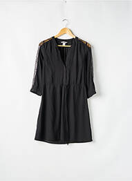 Robe courte manches 3/4 manches 3/4 noir H&M femme